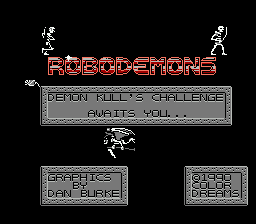 Robodemons (Homebrew) — Title screen